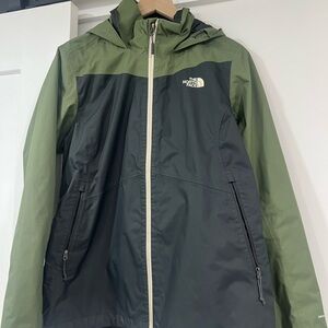 The North Face Olive and Charcoal Jacket
